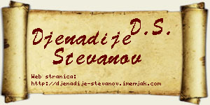 Đenadije Stevanov vizit kartica